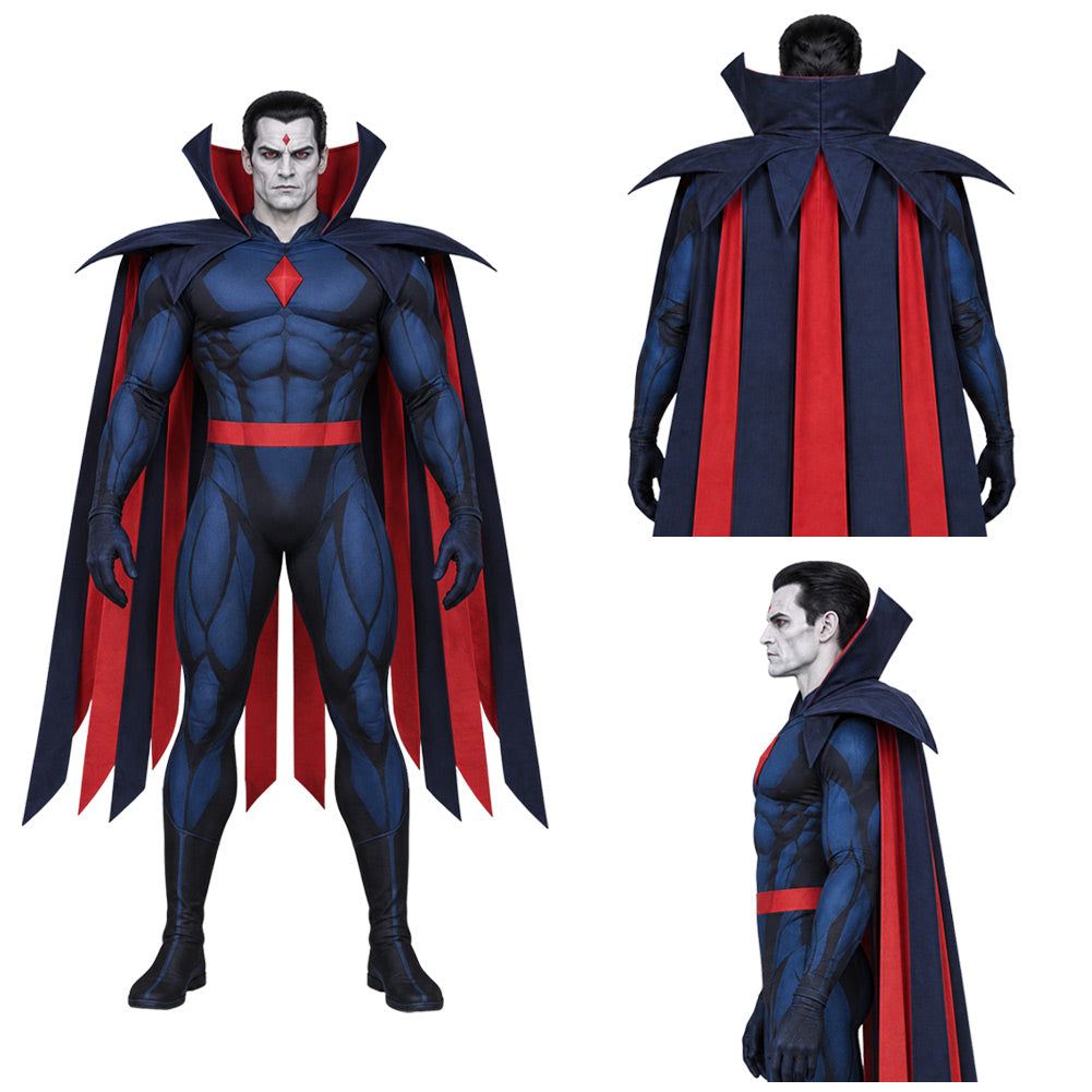 Cosplay Costume Mr. Sinister X-Men '97 Saison 2(2026) TV Cosplay Combinaison Bleue Homme