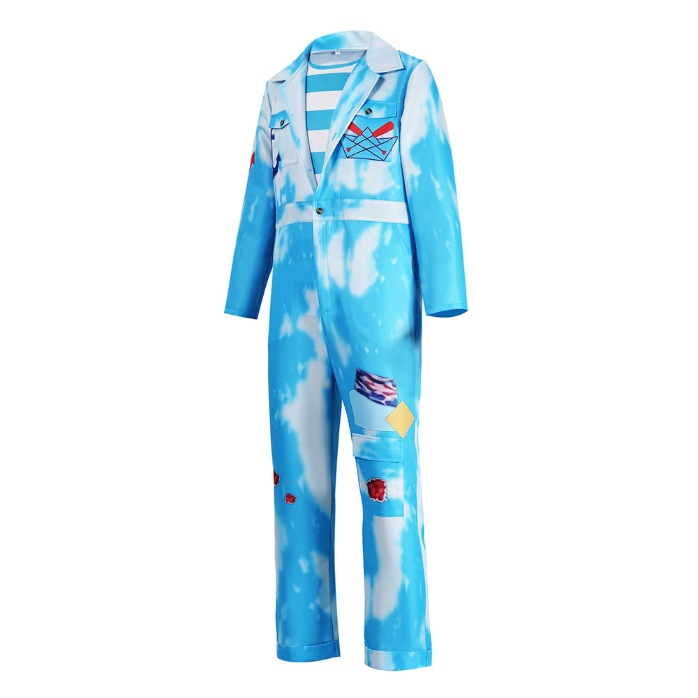 Cosplay Costume Mr. Smee Descendants: Wicked Wonderland(2026) Film Cosplay Combinaison Bleue Homme