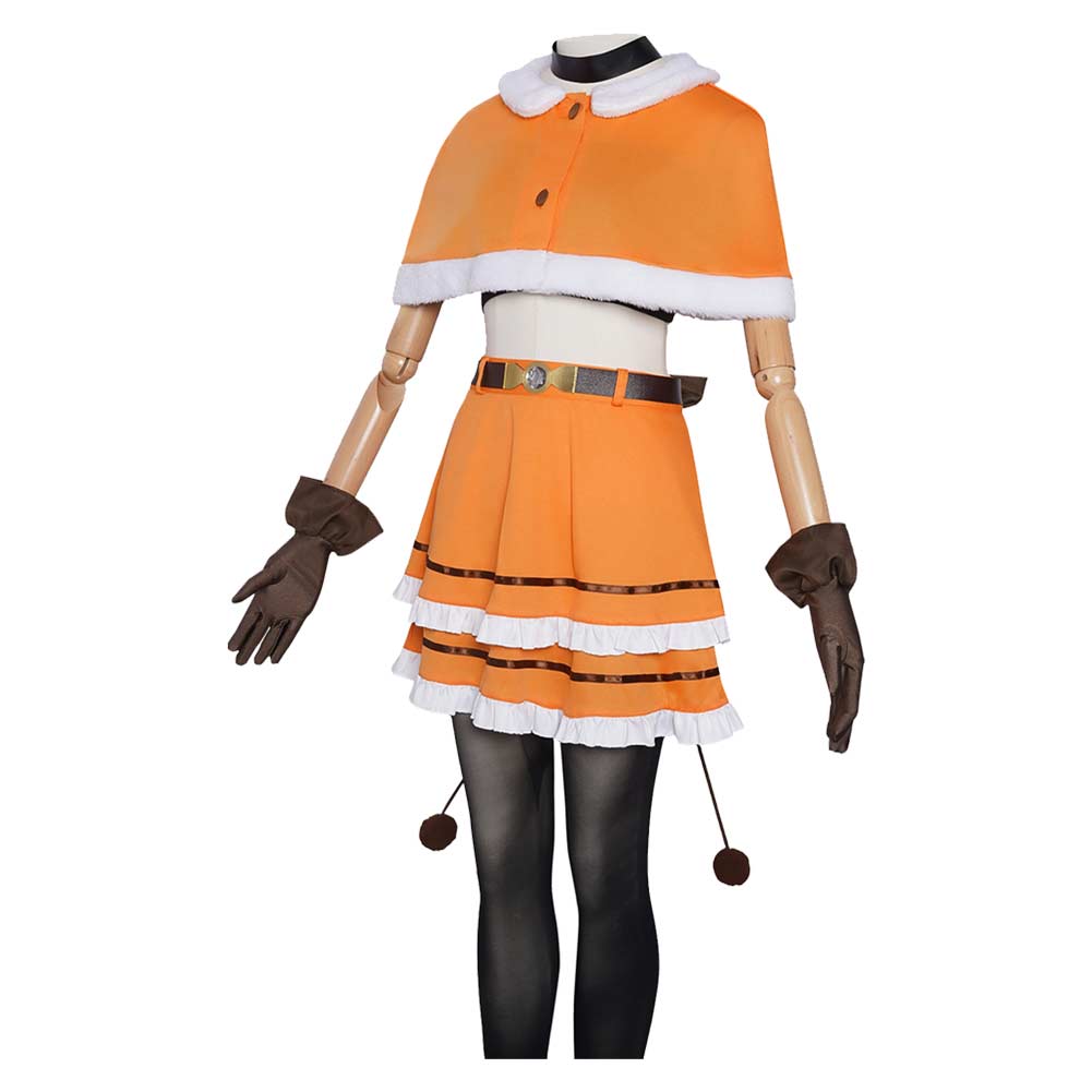 Cosplay Costume Nagisa Momoe Puella Magi Madoka Magica Anime Cosplay Tenue Orange Femme