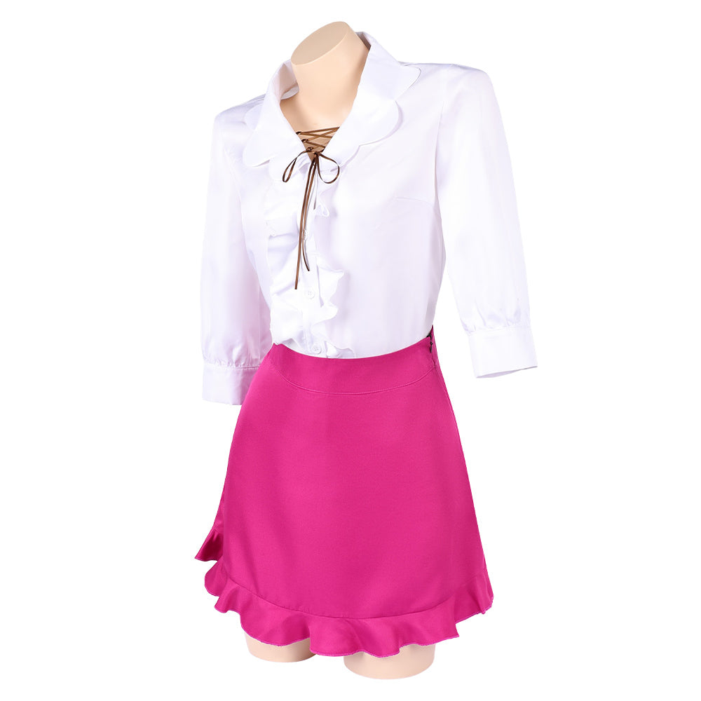 Cosplay Costume Nami One Piece Heroines(2026) Anime Cosplay Tenue Blanche et Rose Femme