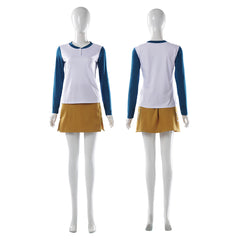 Cosplay Costume Nami One Piece Live Action 2(2026) TV Cosplay Tenue Beige et Blanche Femme