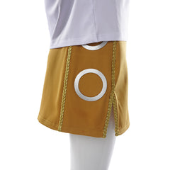 Cosplay Costume Nami One Piece Live Action 2(2026) TV Cosplay Tenue Beige et Blanche Femme