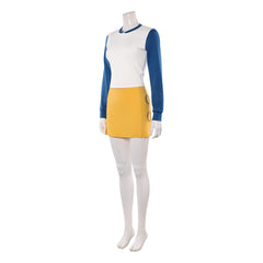 Cosplay Costume Nami One Piece Live Action 2(2026) TV Cosplay Tenue Blanche et Jaune Femme