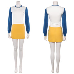 Cosplay Costume Nami One Piece Live Action 2(2026) TV Cosplay Tenue Blanche et Jaune Femme