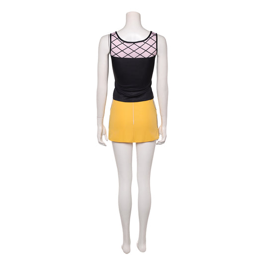 Cosplay Costume Nami One Piece Live Action 2(2026) TV Cosplay Tenue Jaune et Noire Femme