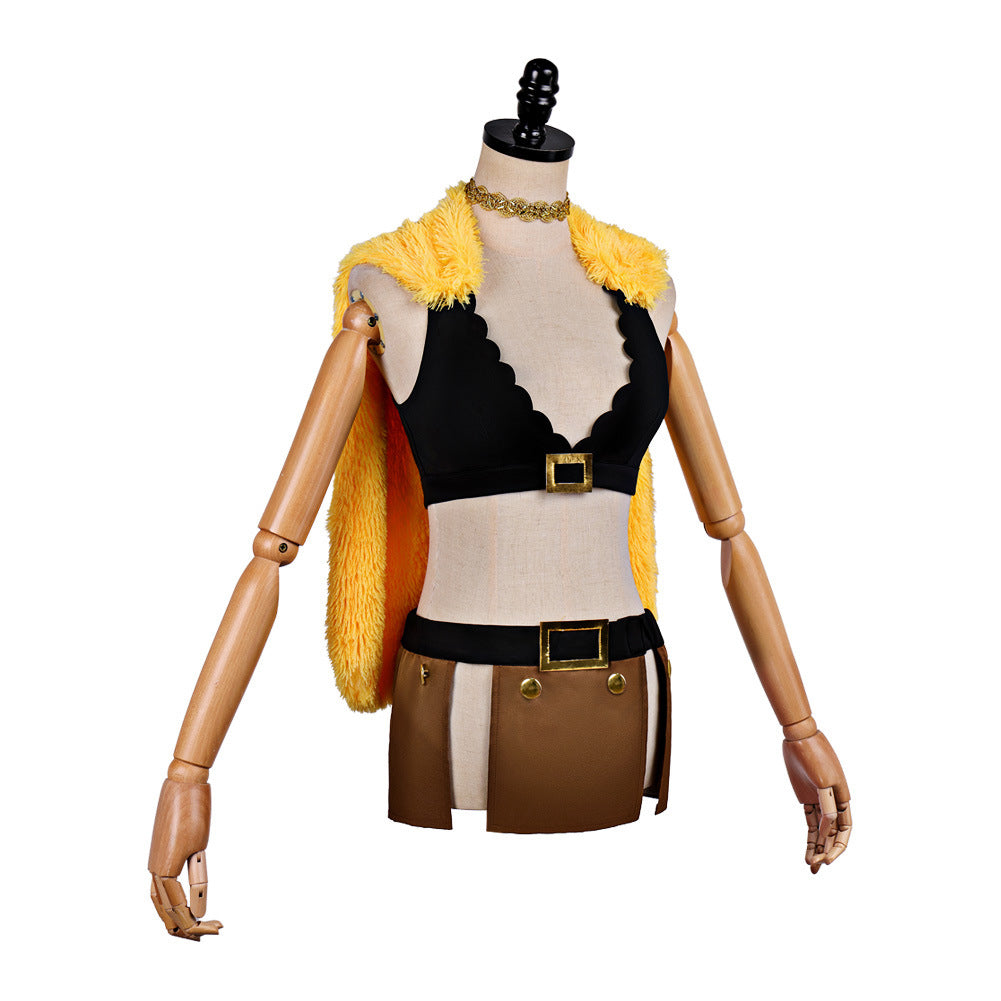Cosplay Costume Nami One Piece Live Action 2(2026) TV Cosplay Tenue Jaune Femme