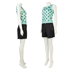 Cosplay Costume Nami One Piece Live Action 2(2026) TV Cosplay Tenue Noire et Verte Femme