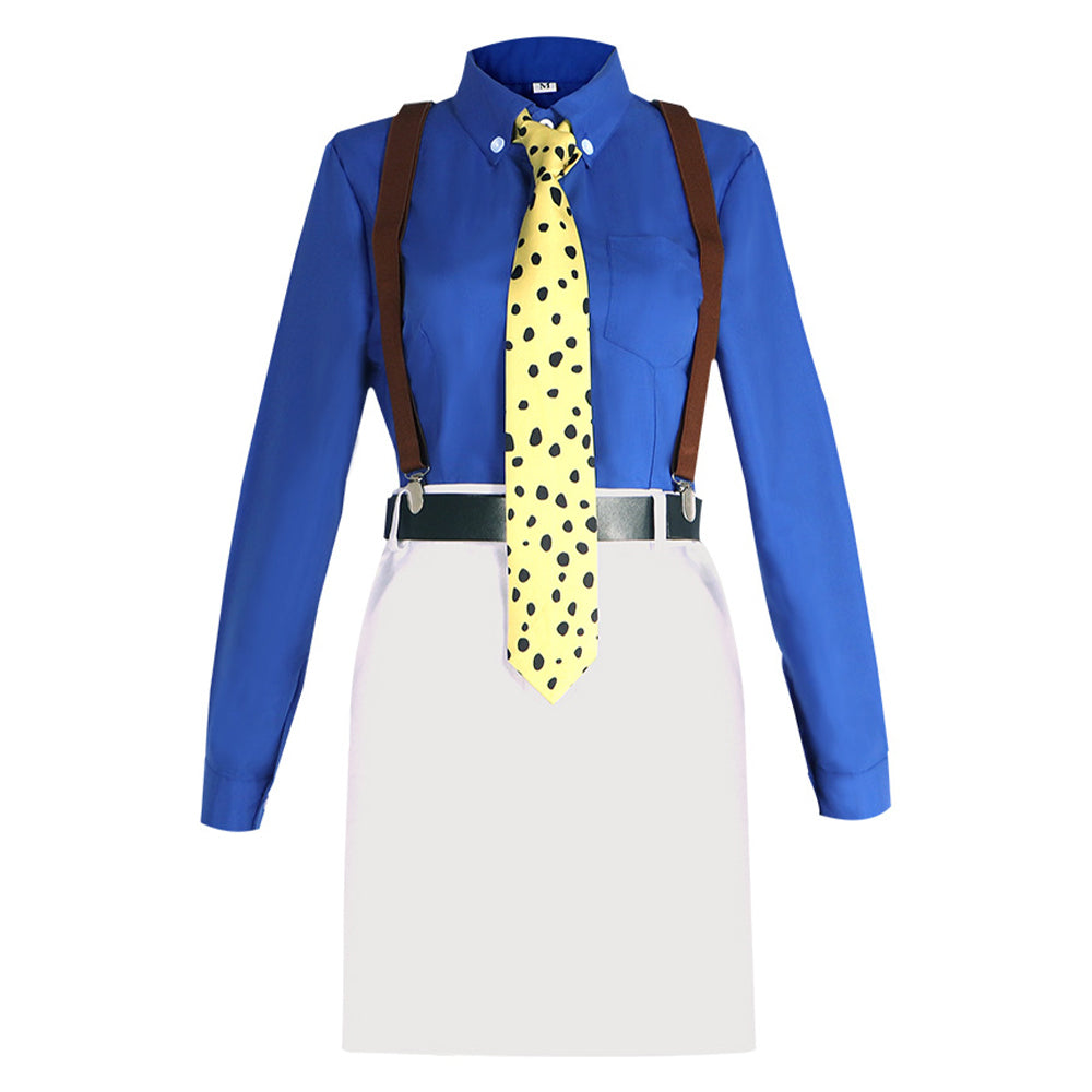 Cosplay Costume Nanami Kento Anime Cosplay Tenue Blanche et Bleue Femme