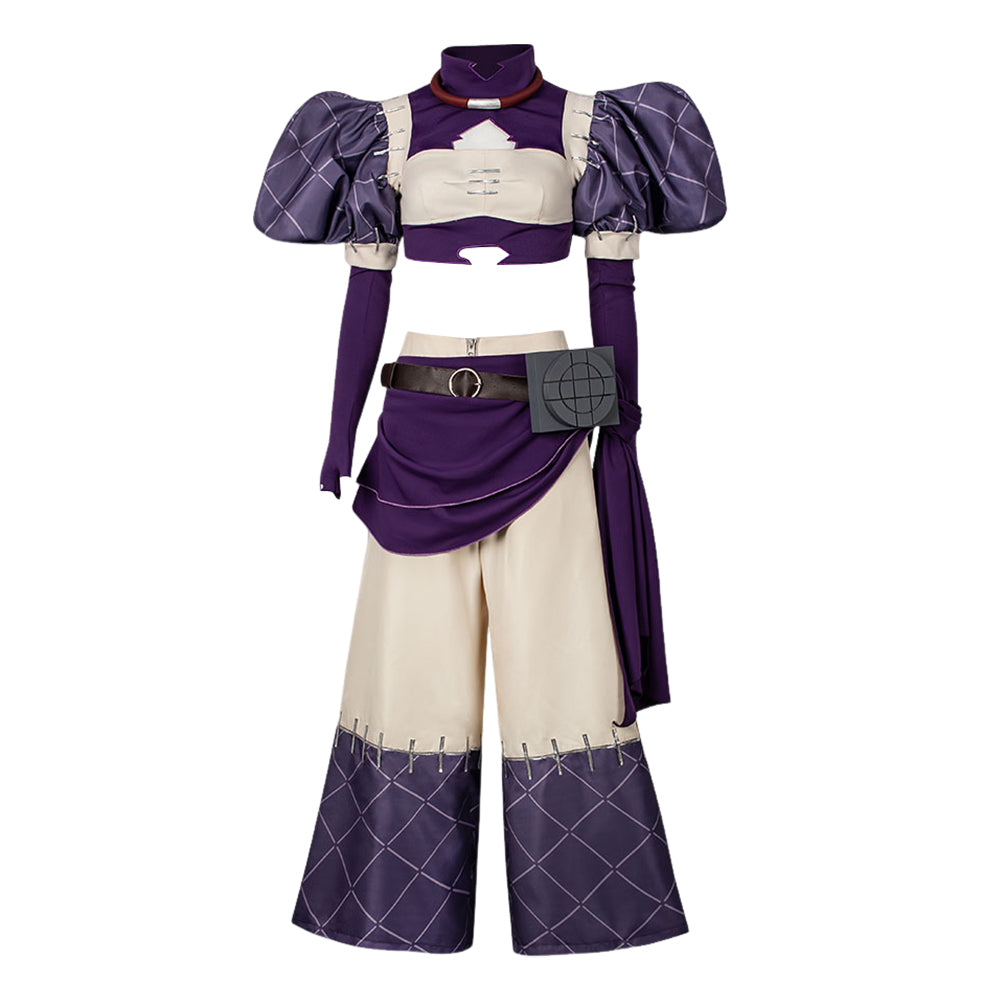 Cosplay Costume Nerde Gachiakuta Anime Cosplay Tenue Violette Femme