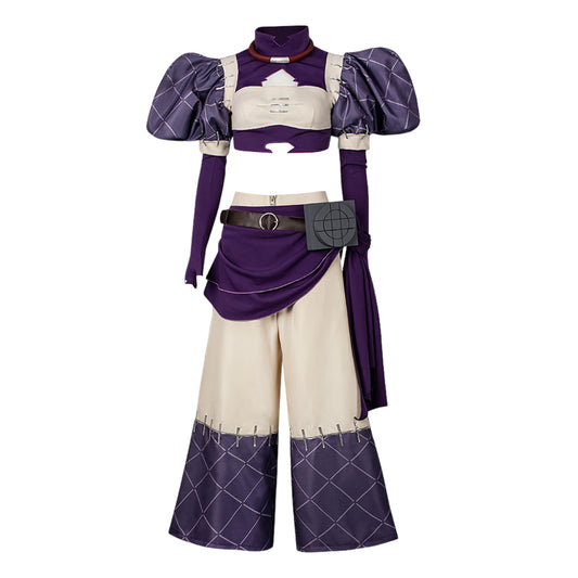 Cosplay Costume Nerde Gachiakuta Anime Cosplay Tenue Violette Femme