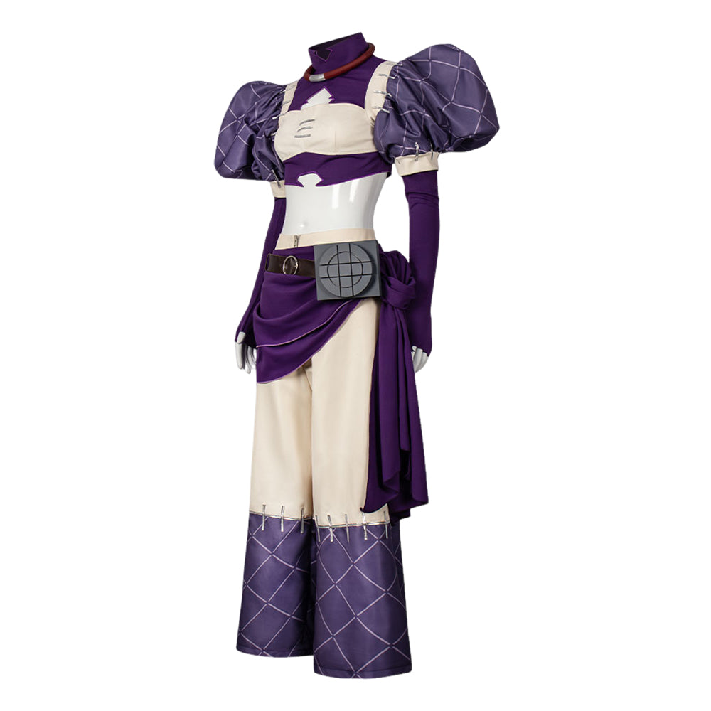 Cosplay Costume Nerde Gachiakuta Anime Cosplay Tenue Violette Femme
