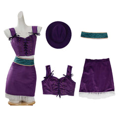 Cosplay Costume Nico Robin One Piece Live Action 2(2026) TV Cosplay Tenue et Chapeau Violette Femme