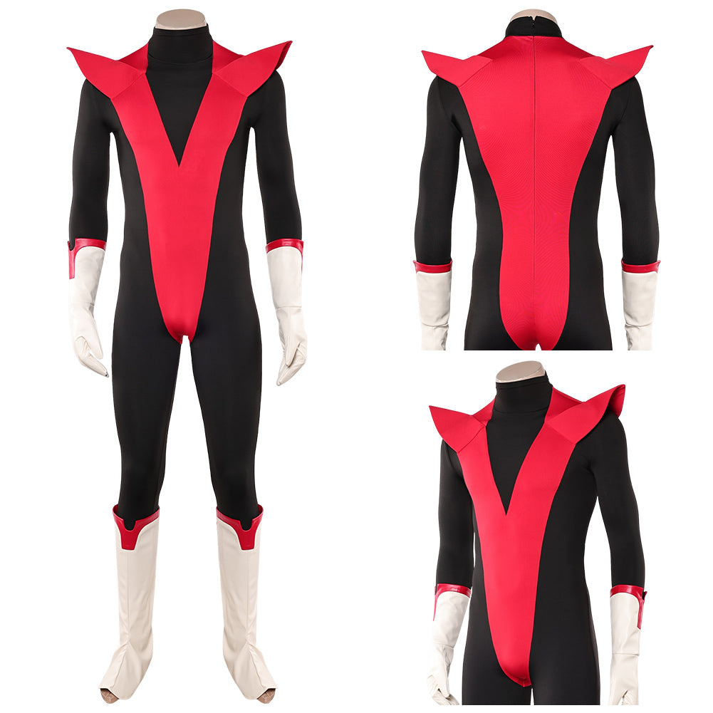 Cosplay Costume Nightcrawler X-Men '97 Saison 2(2026) TV Cosplay Combinaison Noire et Rouge Homme