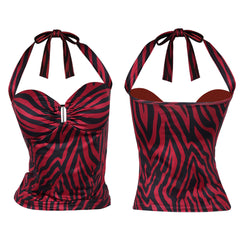 Cosplay Costume Nikki Obsession(2026) Film Cosplay Haut Rouge et Noir Femme