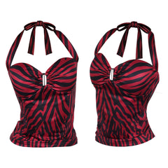 Cosplay Costume Nikki Obsession(2026) Film Cosplay Haut Rouge et Noir Femme