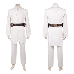 Cosplay Costume Obi-Wan Kenobi La Guerre des étoiles Film Cosplay Tenue Blanche Homme