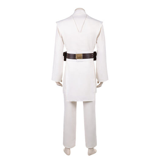 Cosplay Costume Obi-Wan Kenobi La Guerre des étoiles Film Cosplay Tenue Blanche Homme