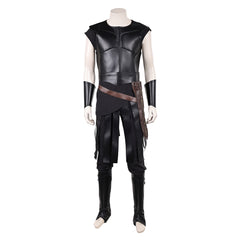 Cosplay Costume Odysseus The Odyssey(2026) Film Cosplay Tenue Noire avec Cape Marron Homme