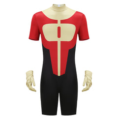 Cosplay Costume Oliver Grayson Invincible 4(2026) TV Cosplay Combinaison à Manches Courtes Rouge Homme