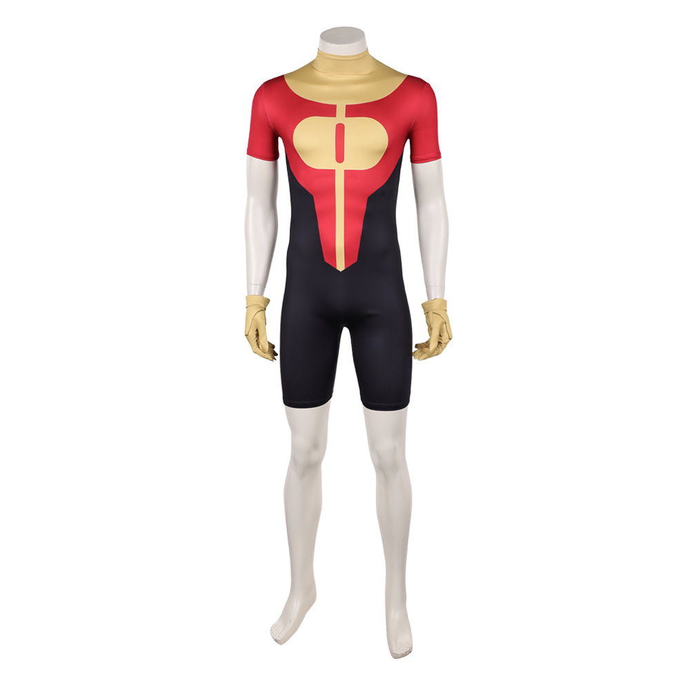 Cosplay Costume Oliver Grayson Invincible 4(2026) TV Cosplay Combinaison Rouge et Jaune Homme
