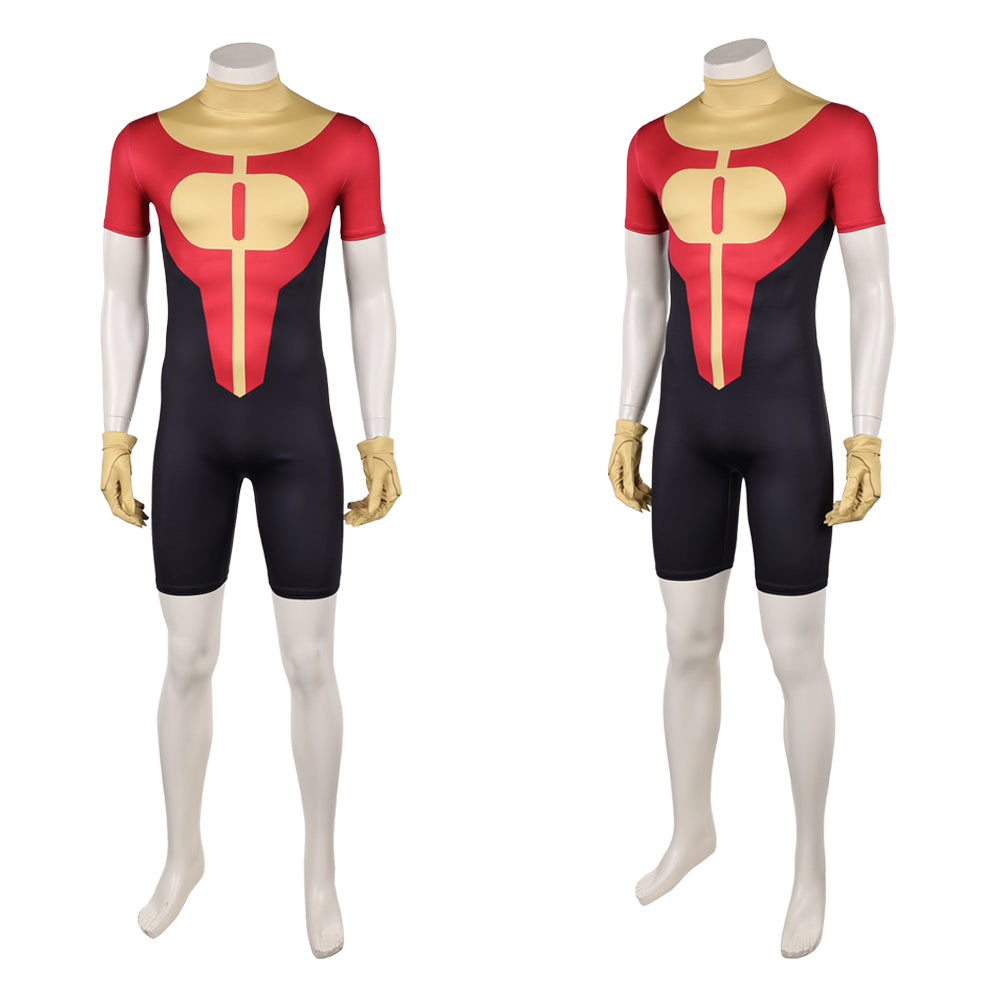 Cosplay Costume Oliver Grayson Invincible 4(2026) TV Cosplay Combinaison Rouge et Jaune Homme