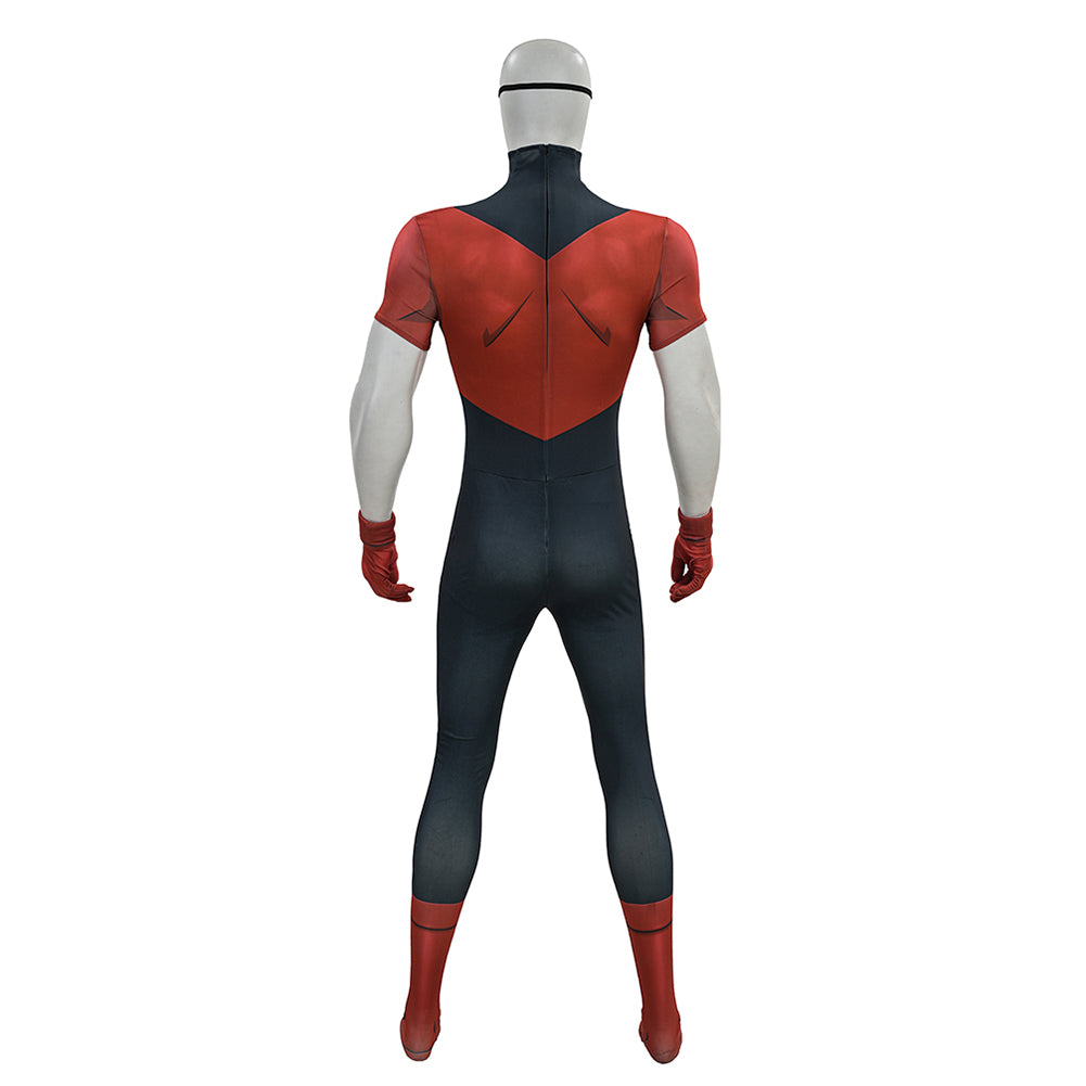 Cosplay Costume Oliver Grayson Invincible 4(2026) TV Cosplay Combinaison Rouge et Noire Homme Ver.2