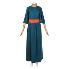 Cosplay Costume Penelope The Odyssey(2026) Film Cosplay Robe Bleue+Ceinture Rouge Femme
