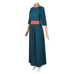 Cosplay Costume Penelope The Odyssey(2026) Film Cosplay Robe Bleue+Ceinture Rouge Femme