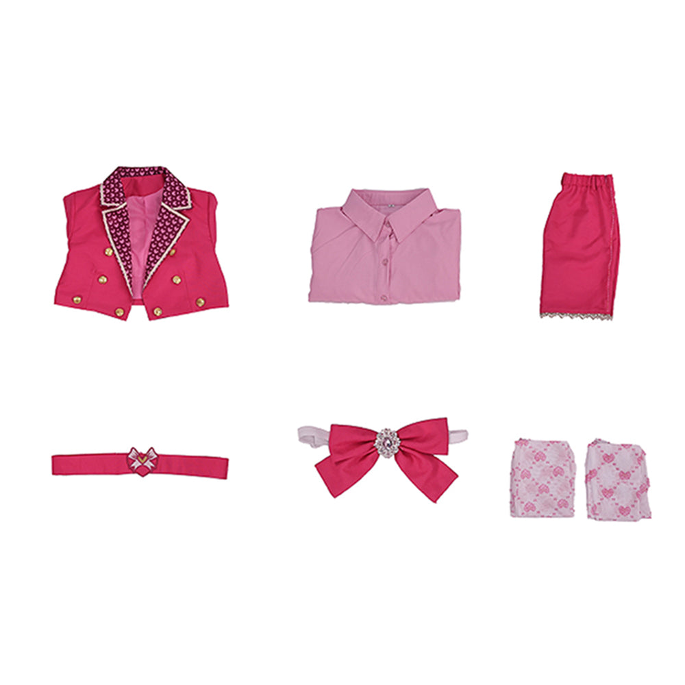Cosplay Costume Pink Charming Descendants: Wicked Wonderland(2026) Film Cosplay Haut et Short Femme
