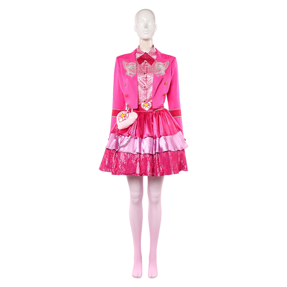 Cosplay Costume Pink Hearts Descendants: Wicked Wonderland(2026) Film Cosplay Tenue Rose Femme