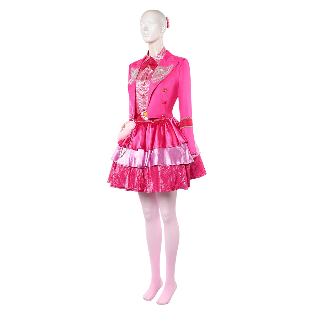 Cosplay Costume Pink Hearts Descendants: Wicked Wonderland(2026) Film Cosplay Tenue Rose Femme