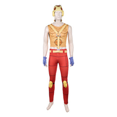 Cosplay Costume Pocoloco JJBA 7(2026) Anime Cosplay Tenue Jaune et Rouge Cosplay Costume
