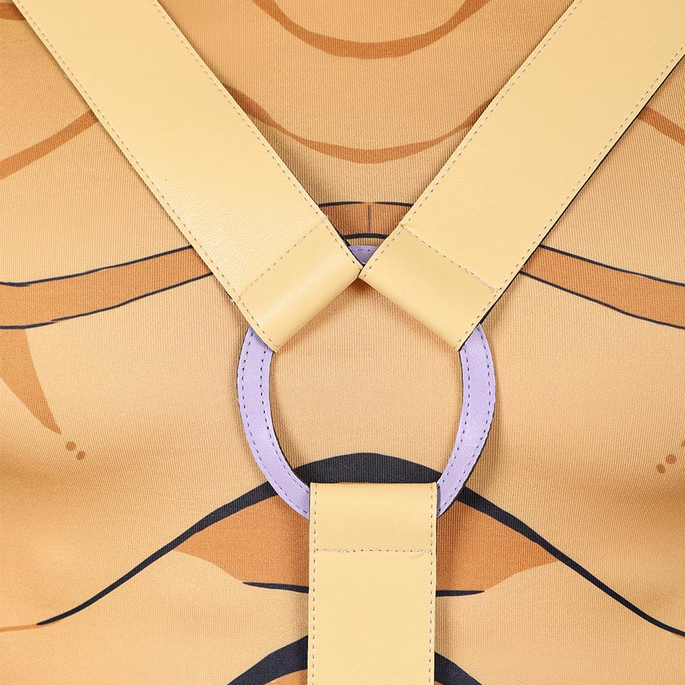 Cosplay Costume Pocoloco JJBA 7(2026) Anime Cosplay Tenue Jaune et Rouge Cosplay Costume
