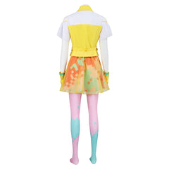 Cosplay Costume Poppy Pipopapo Kamen Rider TV Cosplay Tenue Jaune et Rose Femme