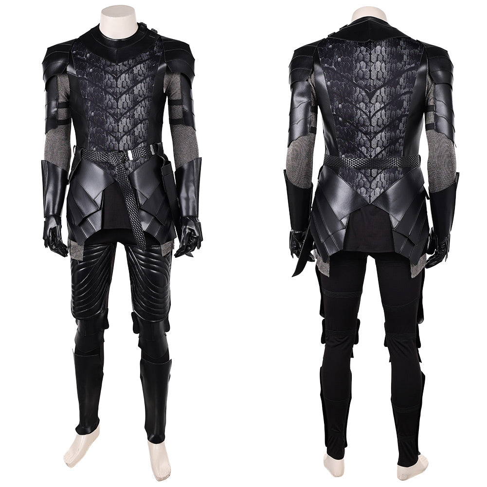 Cosplay Costume Prince Aemond Targaryen House of the Dragon 3(2026) TV Cosplay Tenue Noire Homme