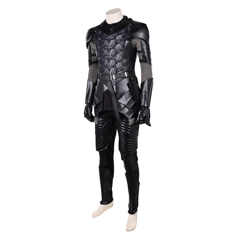 Cosplay Costume Prince Aemond Targaryen House of the Dragon 3(2026) TV Cosplay Tenue Noire Homme