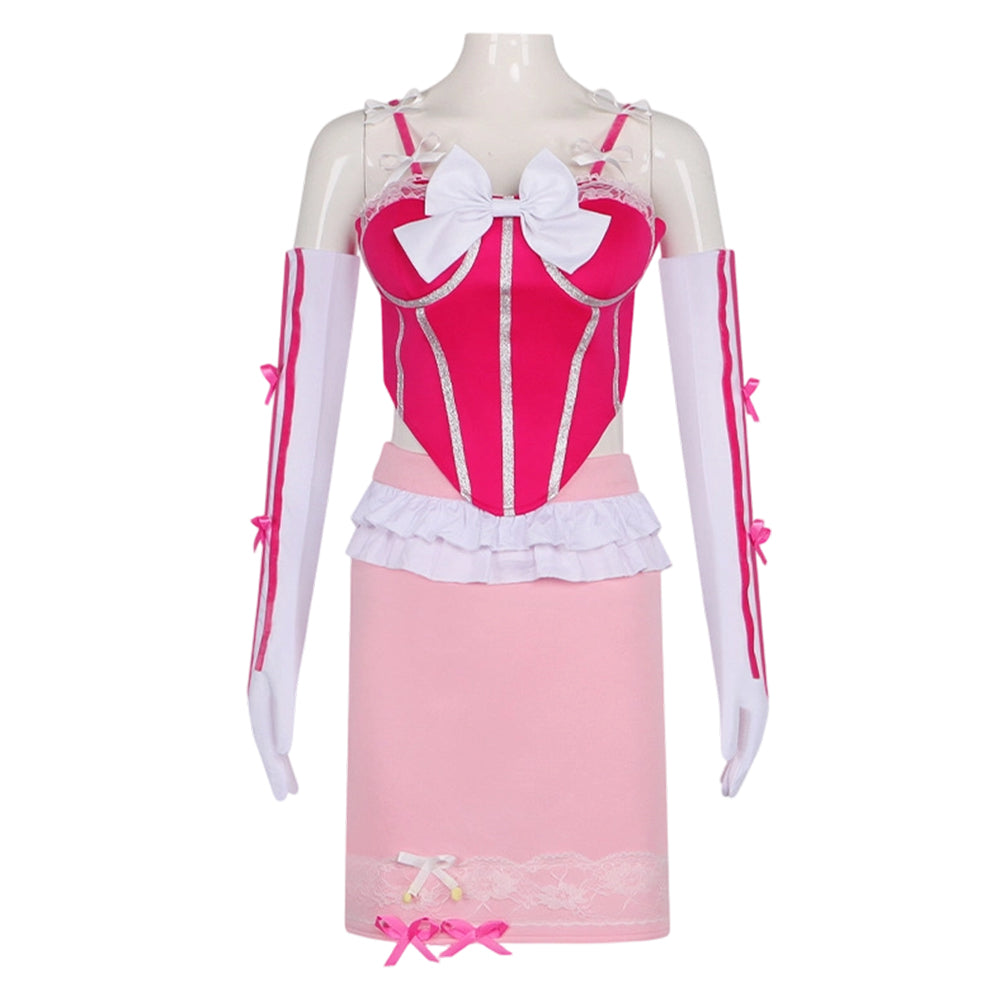 Cosplay Costume Princess Peach Super Mario Jeu Cosplay Tenue Rose Femme