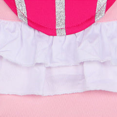 Cosplay Costume Princess Peach Super Mario Jeu Cosplay Tenue Rose Femme