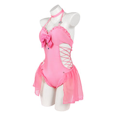Cosplay Costume Princess Peach The Super Mario Galaxy Movie(2026) Film Cosplay Maillot de Bain Rose Femme