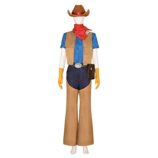 Cosplay Costume Princess Peach The Super Mario Galaxy Movie(2026) Film Cosplay Tenue Marron Femme