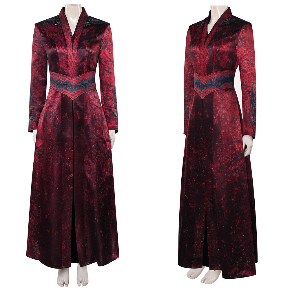 Cosplay Costume Princess Rhaenyra Targaryen House of the Dragon 3(2026) TV Cosplay Robe Rouge Femme