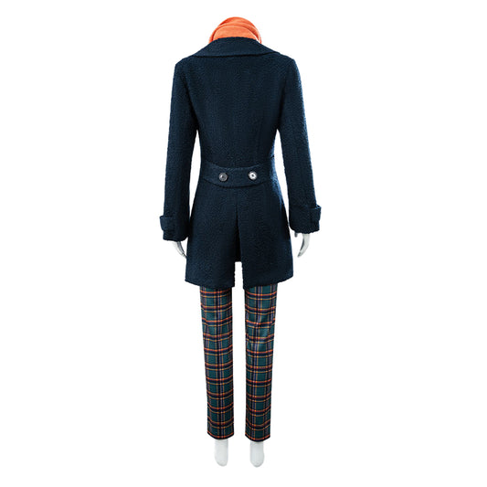 Cosplay Costume Prue McKeel Wildwood(2026) Film Cosplay Tenue Bleue avec Foulard Orange Femme