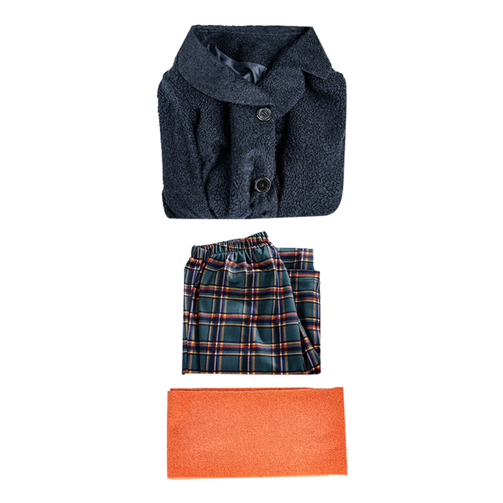 Cosplay Costume Prue McKeel Wildwood(2026) Film Cosplay Tenue Bleue avec Foulard Orange Femme