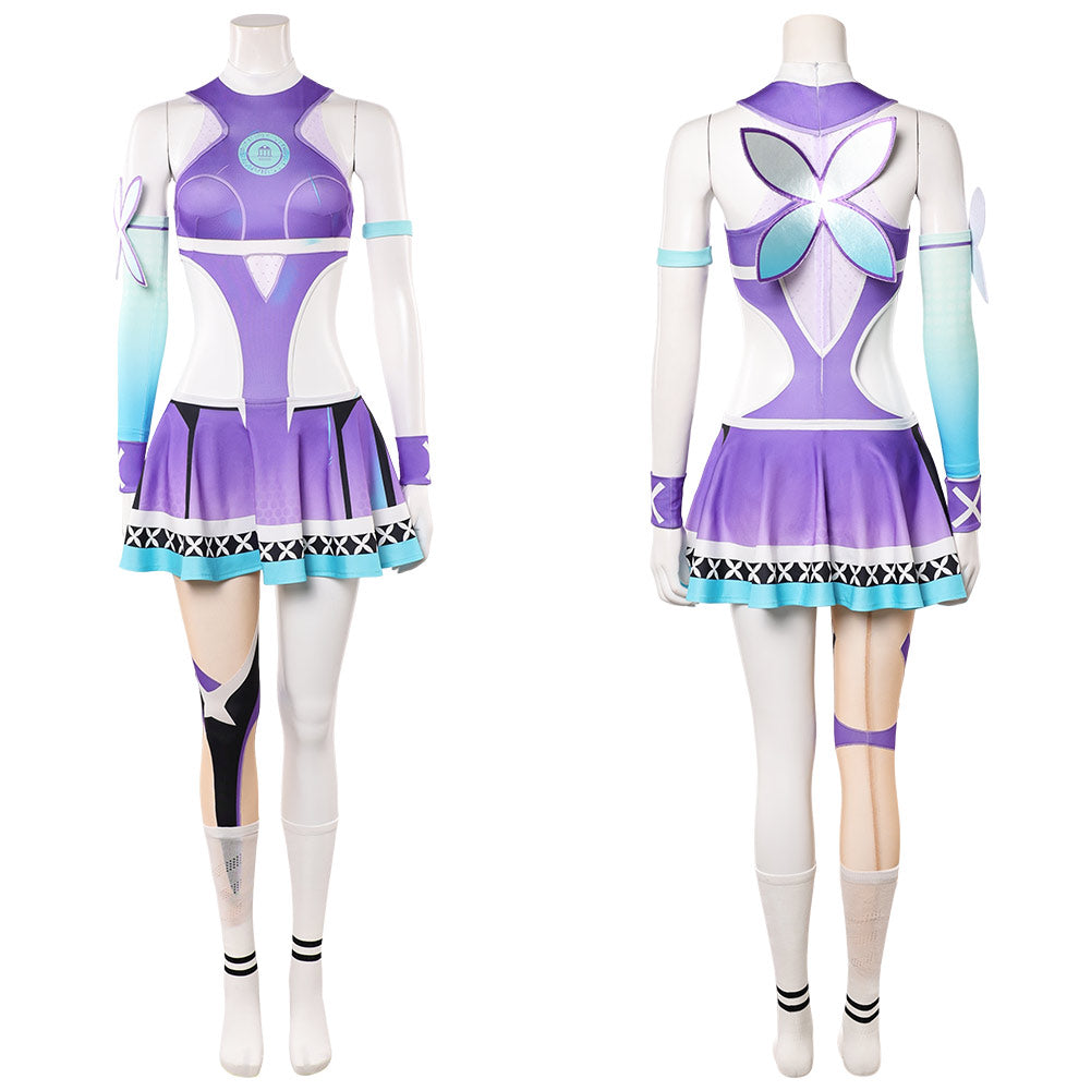 Cosplay Costume Psylocke Chouko Takahashi: The Prodigy Jeu Cosplay Tenue Violette et Blanche Femme