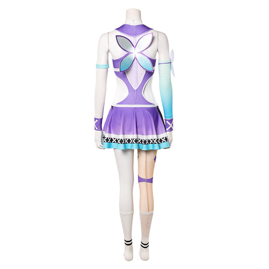 Cosplay Costume Psylocke Chouko Takahashi: The Prodigy Jeu Cosplay Tenue Violette et Blanche Femme