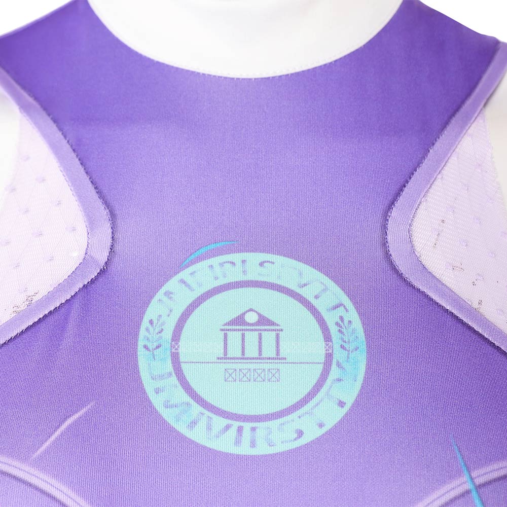 Cosplay Costume Psylocke Chouko Takahashi: The Prodigy Jeu Cosplay Tenue Violette et Blanche Femme