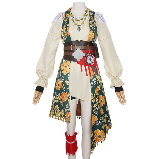 Cosplay Costume R.S Sea of Remnants(2026) Jeu Cosplay Tenue Beige et Verte Femme