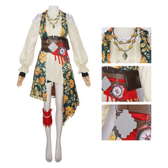 Cosplay Costume R.S Sea of Remnants(2026) Jeu Cosplay Tenue Beige et Verte Femme