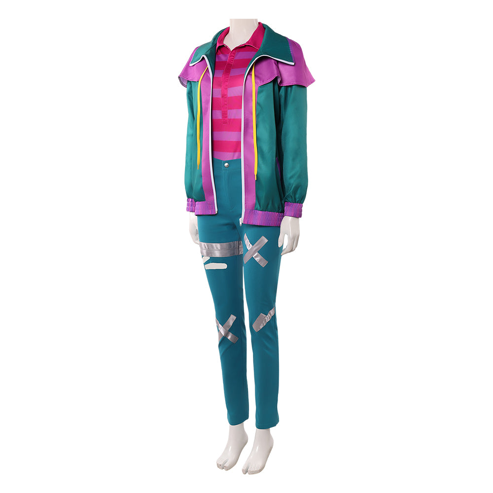 Cosplay Costume Raissa Forgotten Island(2026) Film Cosplay Tenue Verte et Rose Femme