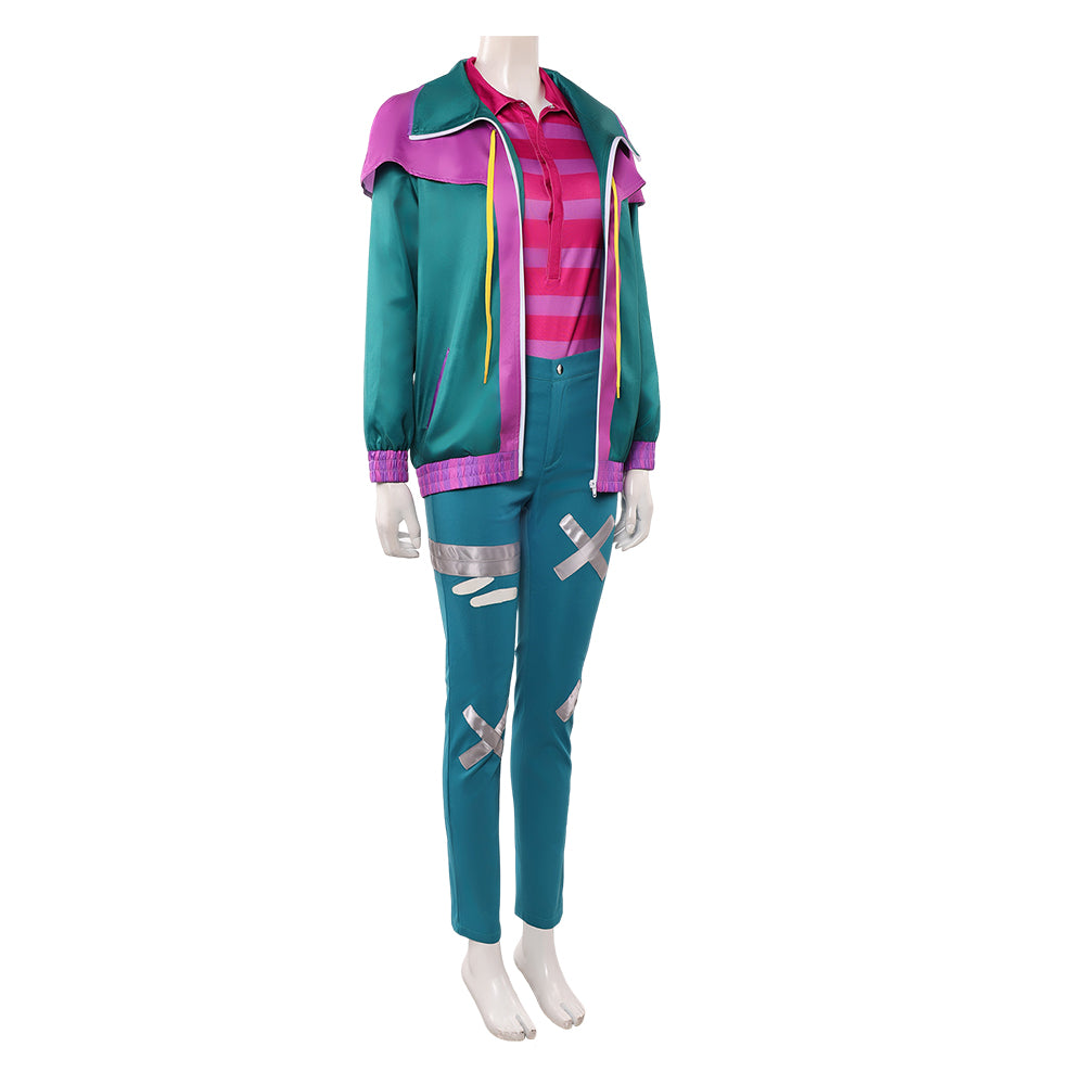 Cosplay Costume Raissa Forgotten Island(2026) Film Cosplay Tenue Verte et Rose Femme
